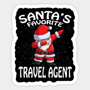 Santas Favorite Travel Agent Christmas Sticker